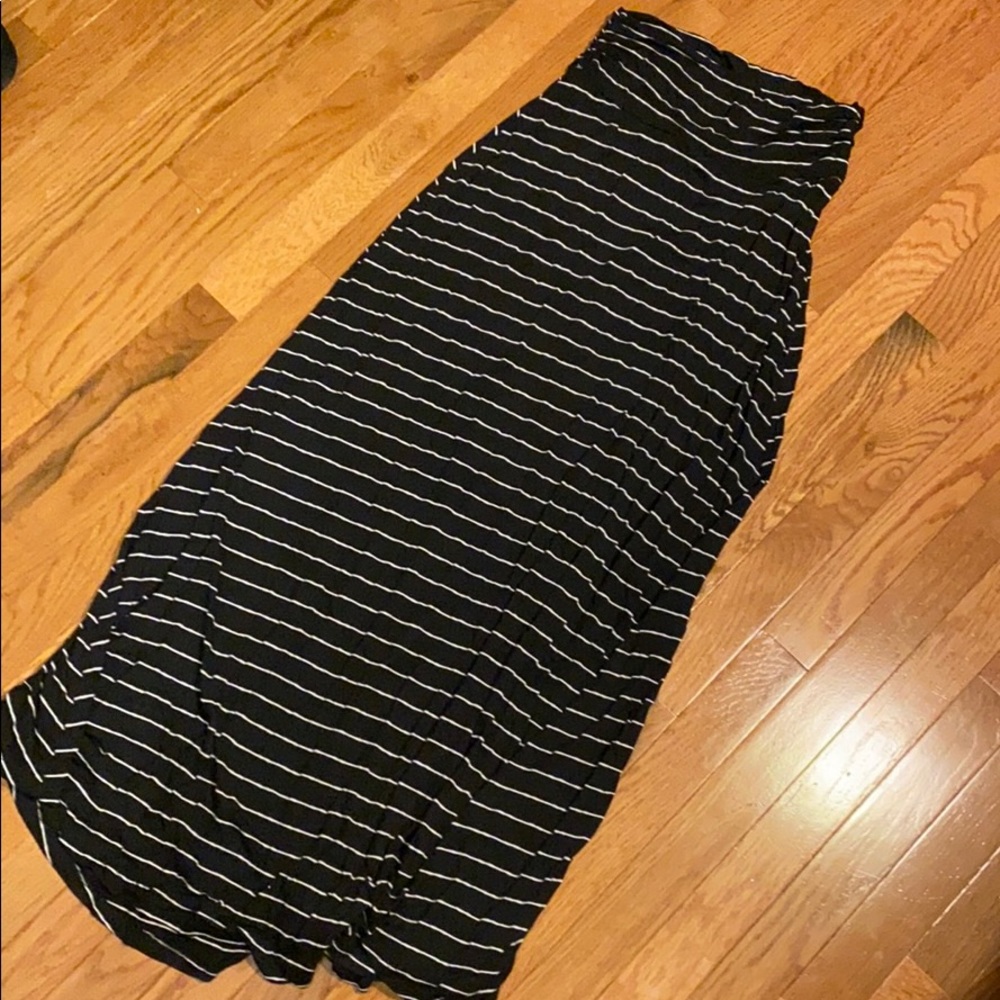 New striped maxi skirt